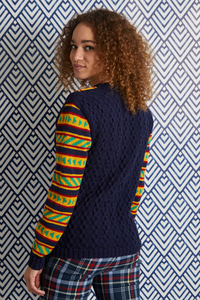 MillaMia Hedda V Neck Jumper Knitting Pattern