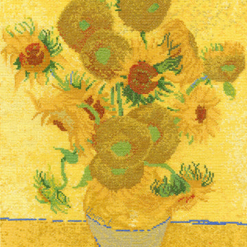 DMC The National Gallery - Van Gogh - Sunflowers-25cm x 32cm
