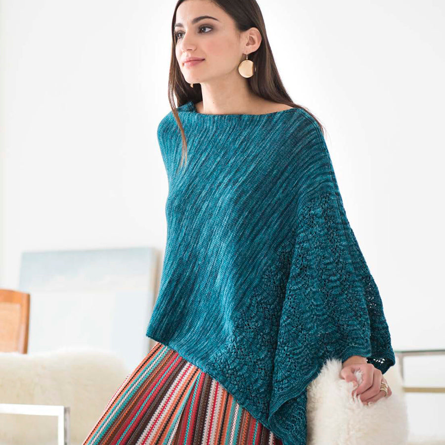 Malabrigo Bluebells Cape Knitting Pattern