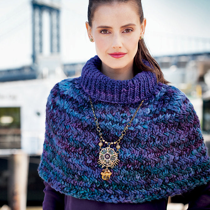 Malabrigo Columbia Waterfront Cape Knitting Pattern