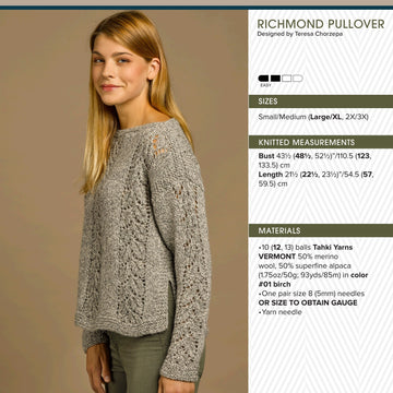 Tahki Yarns Richmond Pullover PDF