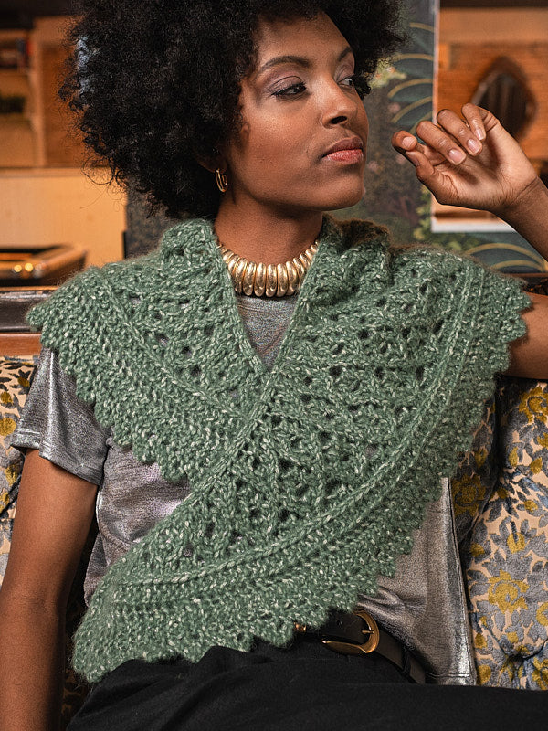 Peridot Shawl Wrap Knitting Pattern