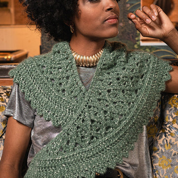 Peridot Shawl Wrap Knitting Pattern