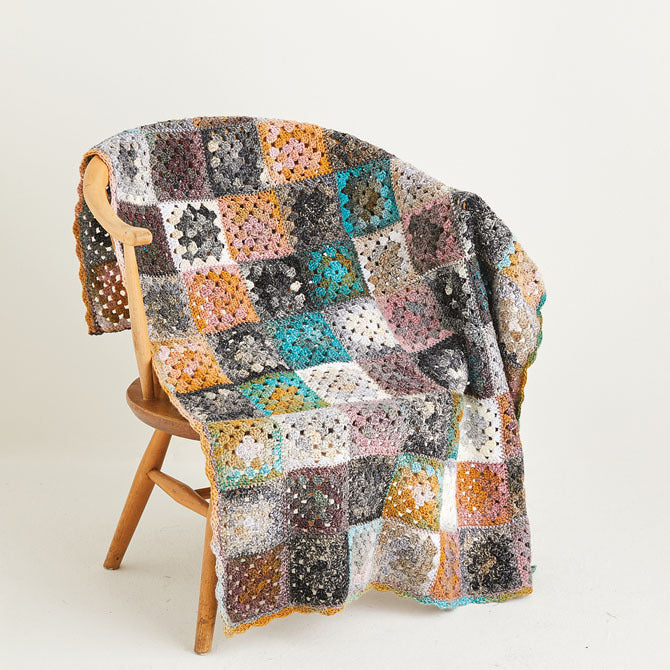 Sirdar Crochet Granny Square Blanket Pattern