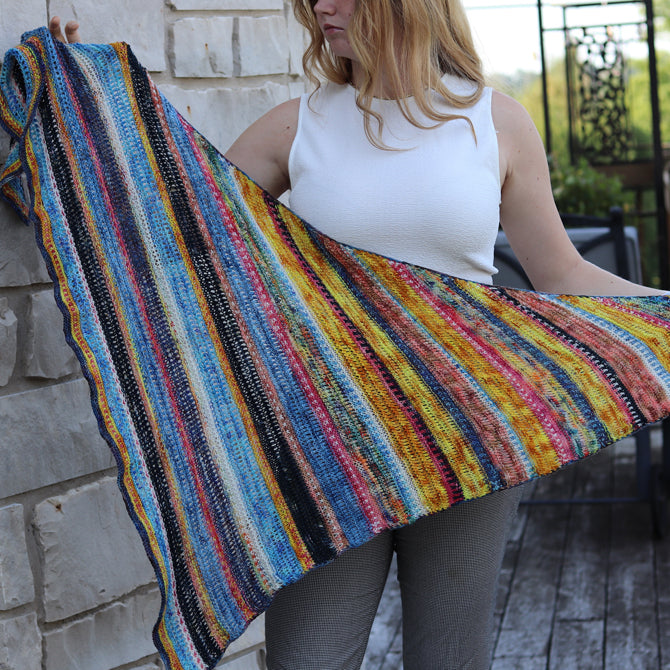 Koigu Muhu Shawl Wrap Knitting Pattern