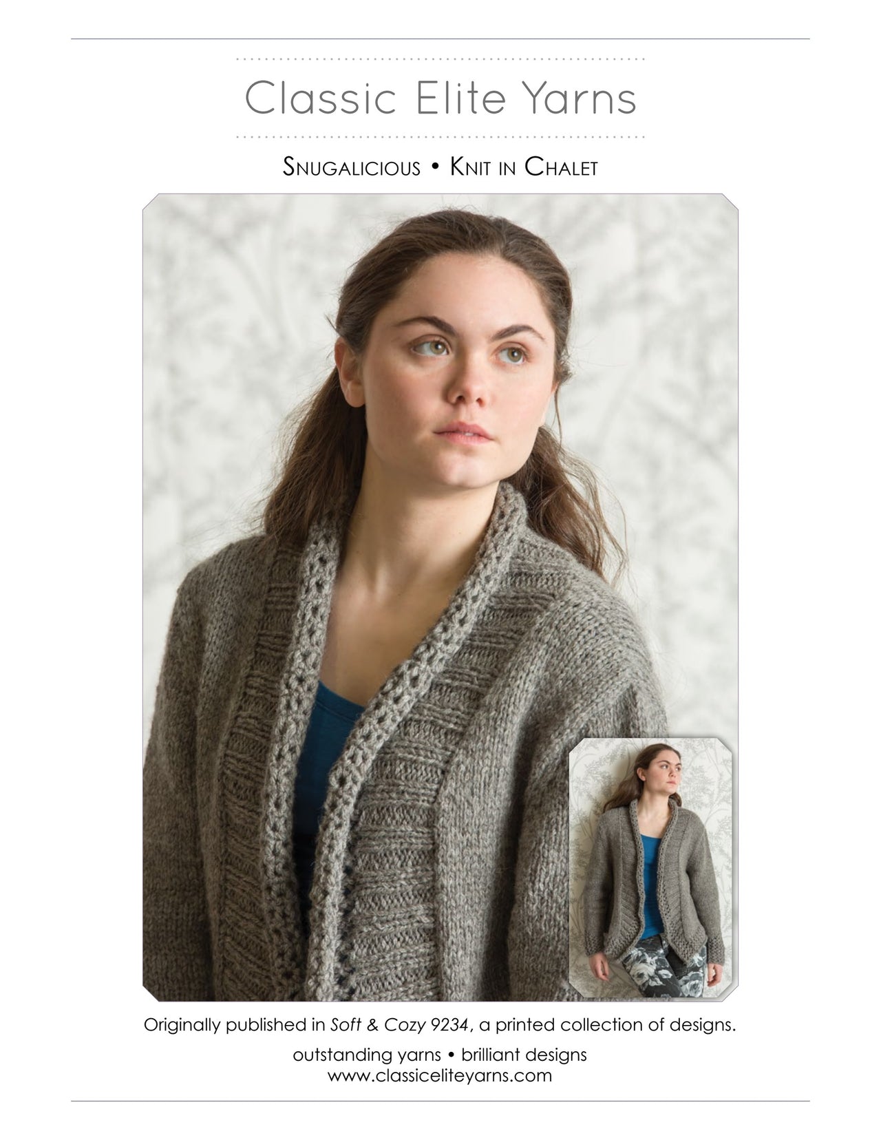 Classic Elite Yarns Snugalicious Cardigan Knitting Pattern