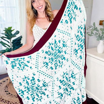 Snowflake Hexagon Mosaic Blanket