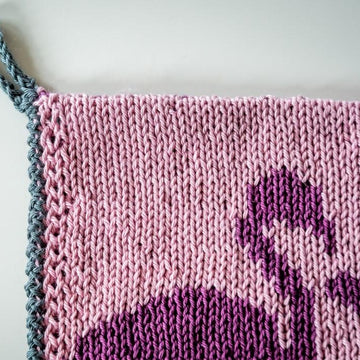 Topflappen "Flamingo Love" in Doubleface