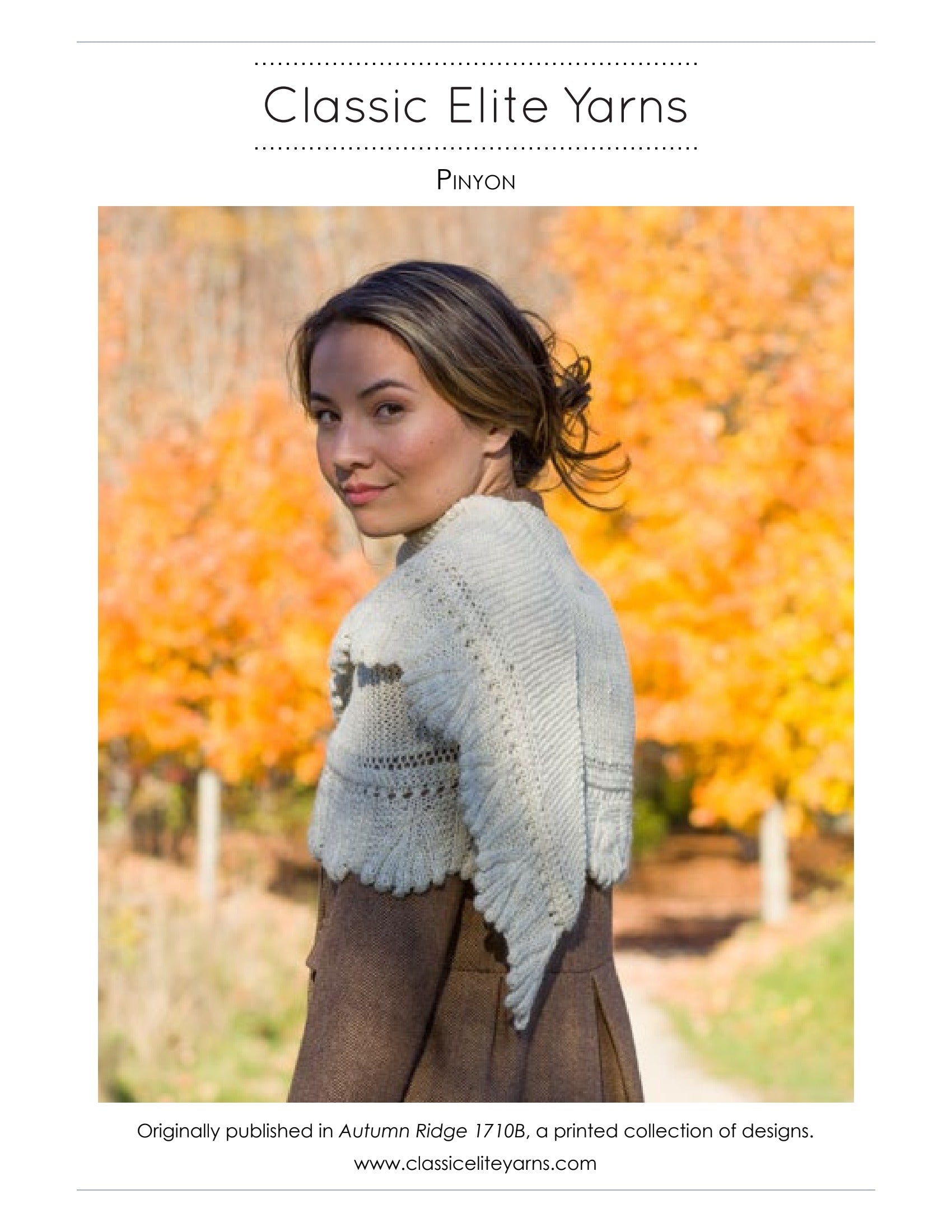 Classic Elite Yarns Pinyon Wrap Knitting Pattern