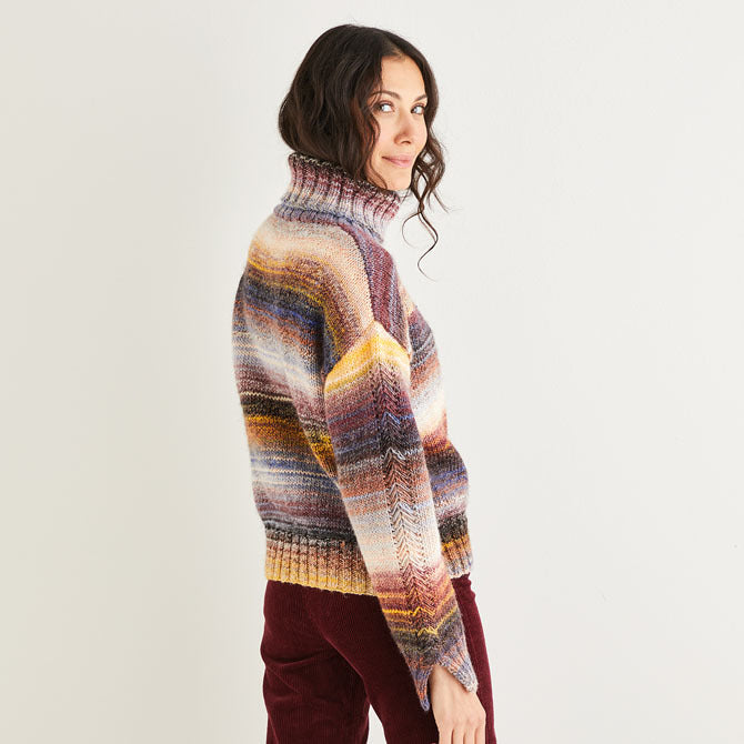 Sirdar Roll Neck Sweater Jumper Knitting Pattern