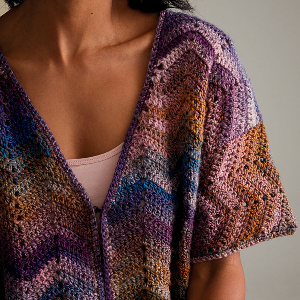 Sirdar Moonlight Bloom Cardigan Crochet Pattern