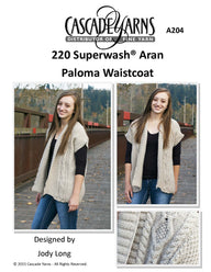 Cascade Yarns A Paloma Waistcoat Knitting Pattern