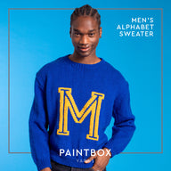 Paintbox Yarns Men's Alphabet Sweater Knitting Pattern