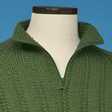 Top-Down Half Zip Pullover #166