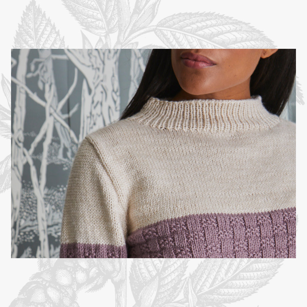 Willow & Lark Rosie Fitted Roll Neck Knitting Pattern