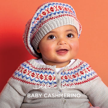 Debbie Bliss Livia Fairisle Cardigan & Hat Knitting Pattern
