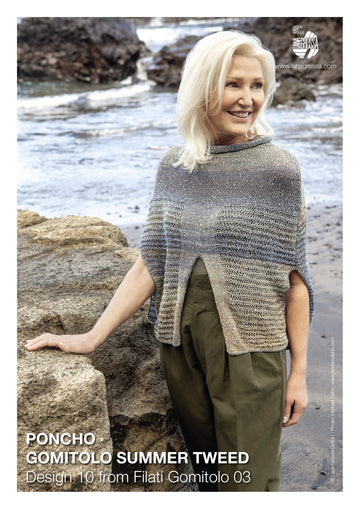 Lana Grossa 10 Poncho Cape Knitting Pattern