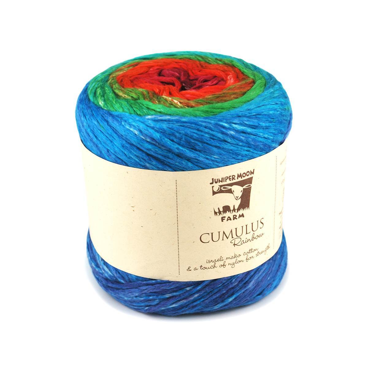 Juniper Moon Farm Cumulus Rainbow Yarn - Cotton Worsted