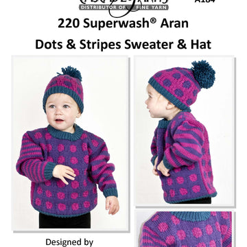 Cascade Yarns A Dots & Stripes Sweater & Hat Knitting