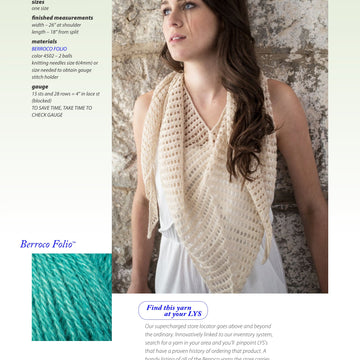 Berroco Sliver Wrap Knitting Pattern