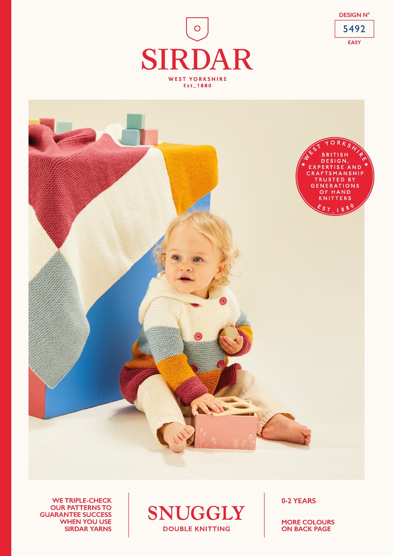 Sirdar Colour Block Duffle & Blanket Knitting Pattern