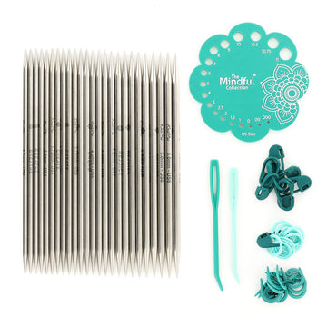 KnitPro Mindful Collection Compassion Set of 5 sizes of Double Pointed Lace Needles