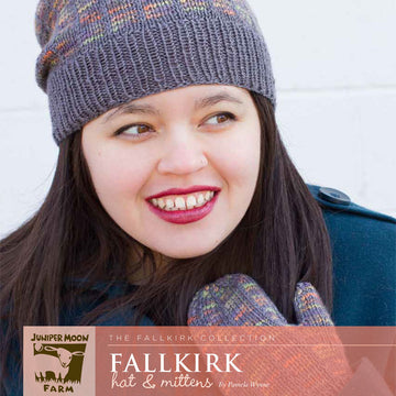 Fallkirk Hat & Mittens in Juniper Moon Farm Findley DK and Findley DK Dappled