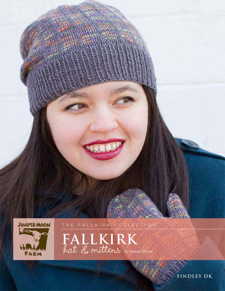 Fallkirk Hat & Mittens in Juniper Moon Farm Findley DK and Findley DK Dappled