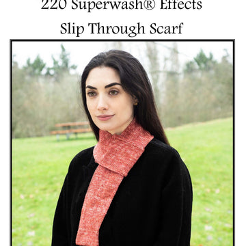 Effects Slip Through Scarf in Cascade Yarns 220 Superwash - Free