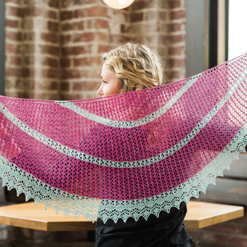SweetGeorgia Angi Shawl Wrap Knitting Pattern