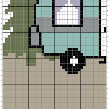 Camper Pillow Cover Crochet