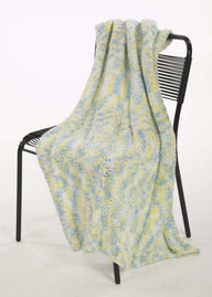 Knitted Baby Blanket in Plymouth Yarn Encore Boucle Colorspun