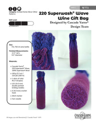 Wine Gift Bag Decoration Knitting Pattern