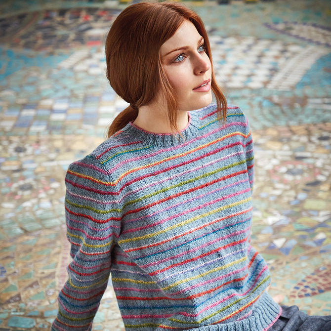 Rowan Colours In The Mist Sweater Jumper Knitting Pattern