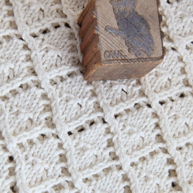Valley Yarns Snowdrop Baby Blanket Knitting Pattern