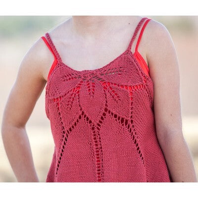 Valley Yarns Rose Sorbet Tank Knitting Pattern