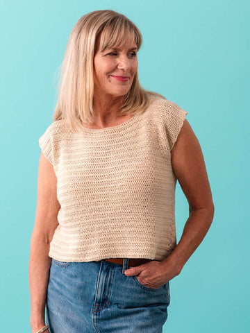 Rosecliff Top in Berroco Vintage Sock PDF