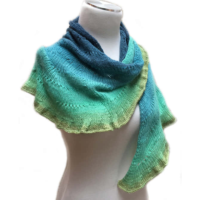 Freia Fine Handpaints Shifting Sands Shawl Knitting Pattern