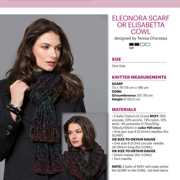 Filatura Di Crosa Eleonora Scarf & Elisabetta Cowl Knitting