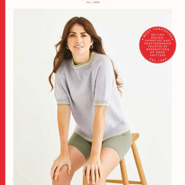 Sirdar Clubhouse Tipped Tee Jumper Knitting Pattern