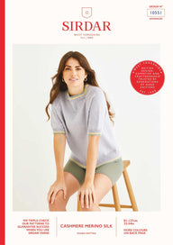 Sirdar Clubhouse Tipped Tee Jumper Knitting Pattern