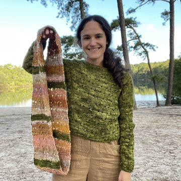 Lace Checks Cowl