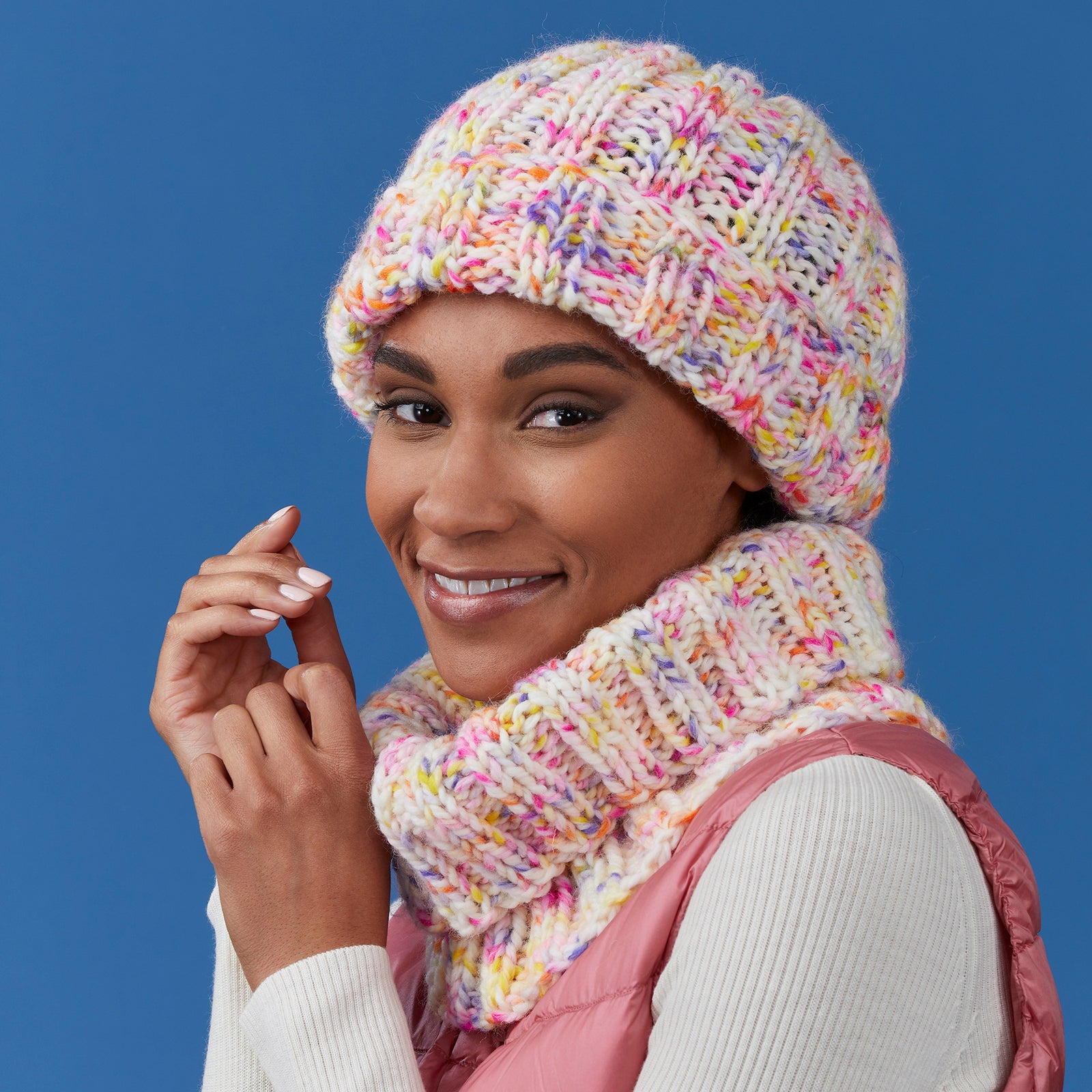 Tahki Yarns Bancroft Hat & Cowl Knitting Pattern