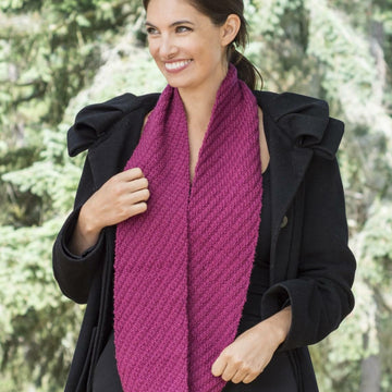 Cascade Yarns W Lightning Grid Scarf Crochet Pattern