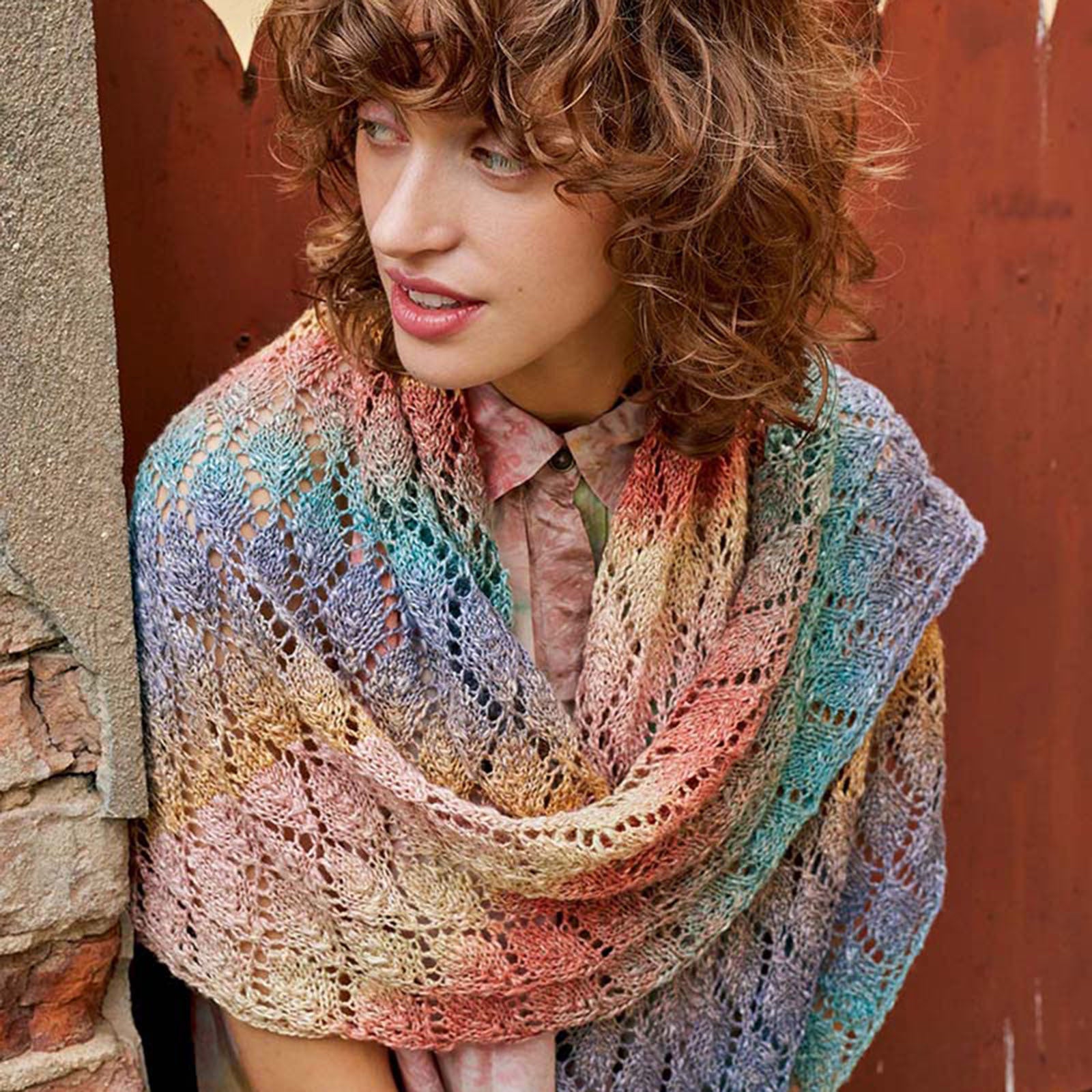 Lang PTO57-01 Triangular Shawl Wrap Knitting Pattern