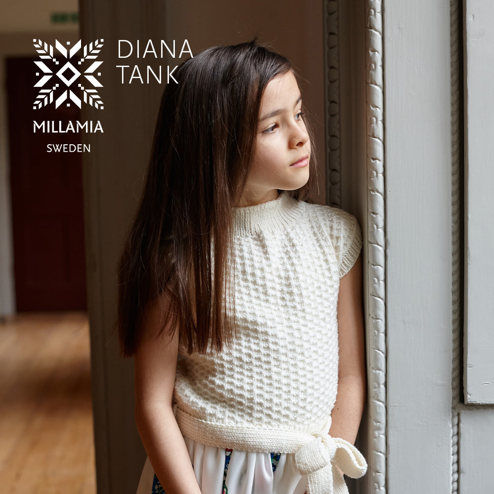MillaMia Diana Tank With Tie Knitting Pattern