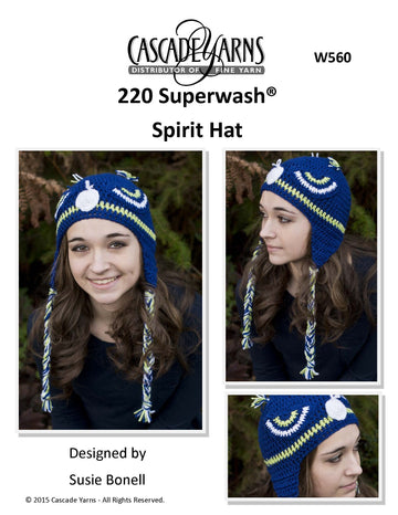 Spirit Hat in Cascade Yarns 220 Superwash® - W560 - Free PDF