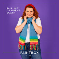 Paintbox Yarns Fairisle Gradient Scarf Knitting Pattern