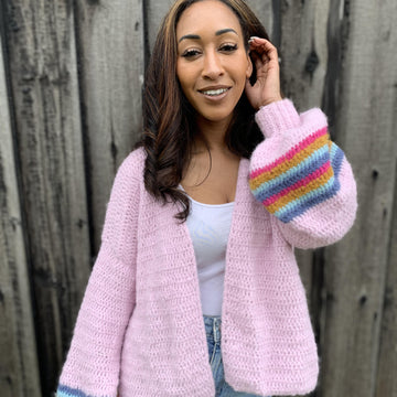 Mohair Bell Sleeve Cardigan