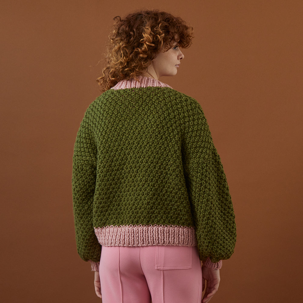 Debbie Bliss Irish Moss Stitch Cardigan Knitting Pattern